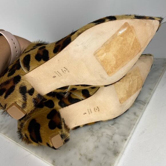 Butter Italy Ankle Boots Weston Leopard Print Calf Hair Heeled Bootie US 6 $575 - Picture 8 of 10